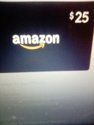 Amazon e-gift card for $25.00