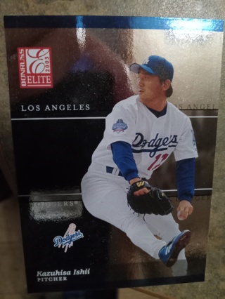 2003 DONRUSS ELITE KAZUHISA ISHII LOS ANGELES DODGERS BASEBALL CARD# 119