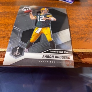 2021 panini prizm mosaic Super Bowl mvp’s Aaron Rodgers football card 
