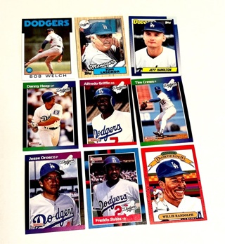 Dodgers 18 Card Lot- Hall Of Famers