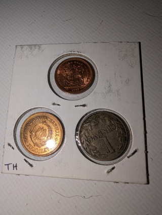 3 foreign coins