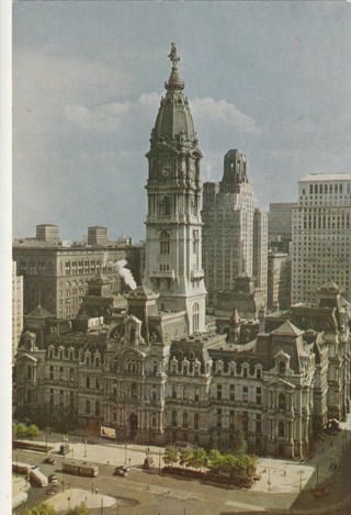 Vintage Unused Postcard: c: City Hall, Philadelphia, PA
