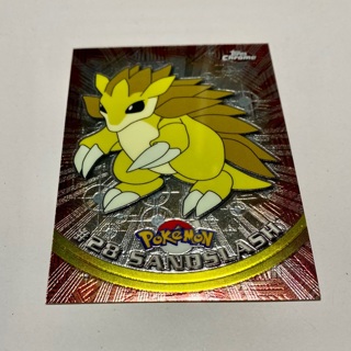 NM Pokemon (Chrome) SANDSLASH Card (TOPPS SERIES-1) Set Foil #28 Nintendo