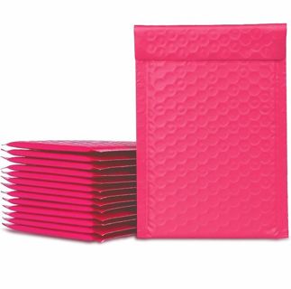 ❤️(1) 4"× 8" HOT PINK BUBBLE MAILER❤️