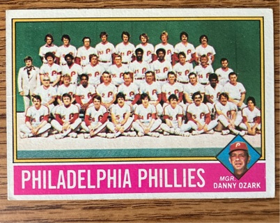 1976 Topps Philadelphia Phillies team card