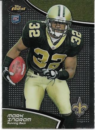 2011 TOPPS FINEST MARK INGRAM ROOKIE CARD