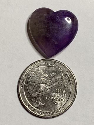 ✿HEALING STONE~#14~AMETHYST~HEART-SHAPED~FREE SHIPPING✿