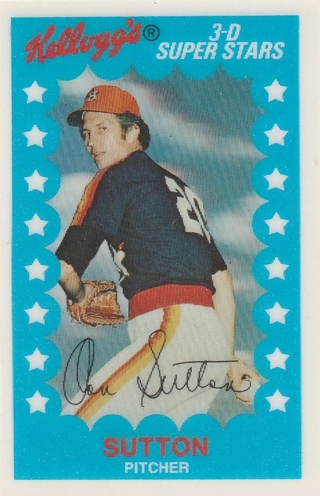 1982 Kellogg's #21 Don Sutton 3-D