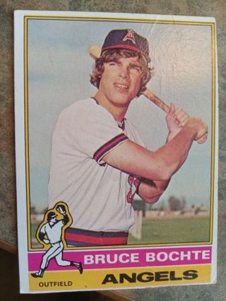 1976 TOPPS BRUCE BOCHTE CALIFORNIA ANGELS BASEBALL CARD# 637