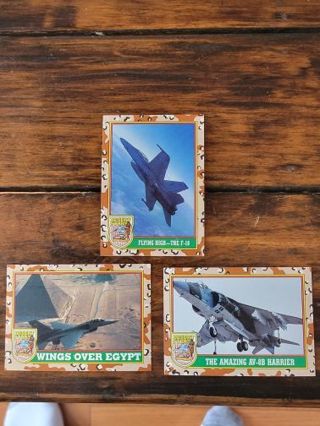 1991 Desert storm trading cards.