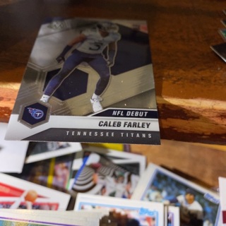 2021 panini mosaic nfl debut caleb Farley rookie football card 