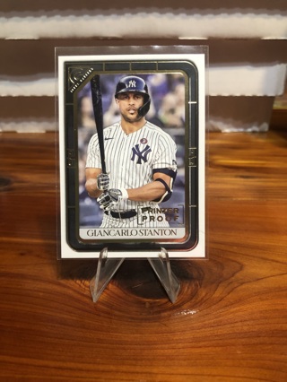 Giancarlo Stanton 2021 Topps Gallery Printer Proof #152