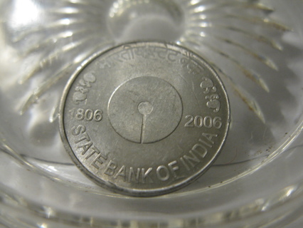 (FC-56) ERROR -> 2006 India: 5 Rupees - Grease Error bare lettering
