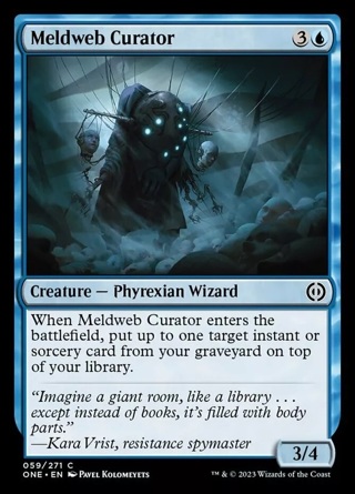 Meldweb Curator - Foil MTG Phyrexia: All Will Be One NM Magic Foil