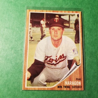 1962 - TOPPS BASEBALL CARD NO. 164 - HAL NARAGON - TWINS