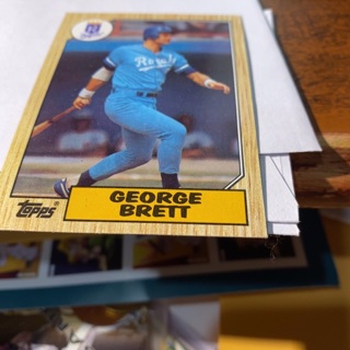 1987 topps george Brett baseball card 