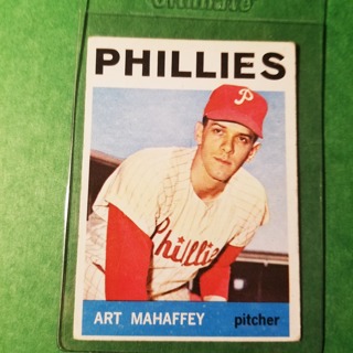 1964 - TOPPS BASEBALL CARD NO. 104 - ART MAHAFFEY - PHILLIES - EXMT+