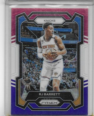 RJ Barrett 2023-24 Prizm Prizms Red White & Blue #263