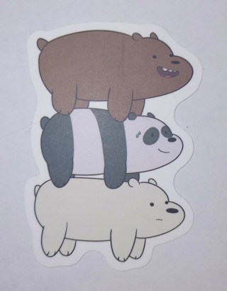 Large 3" Vinyl We Bare Bears Sticker 