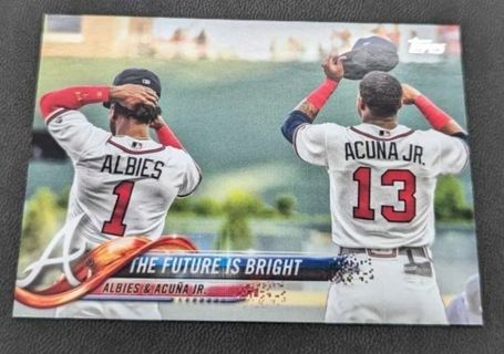 The Future Is Bright Ronald Acuna Jr./Ozzie Albies 2018 Topps Update #US43