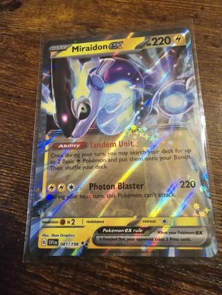 Pokemon Miraidon EX 081/198 double rare card