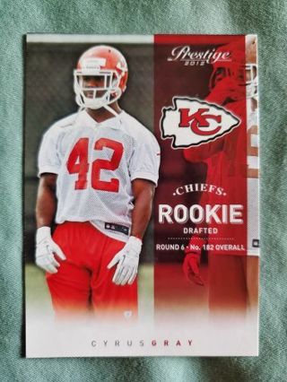 2012 Panini Prestige Rookie Cyrus Gray