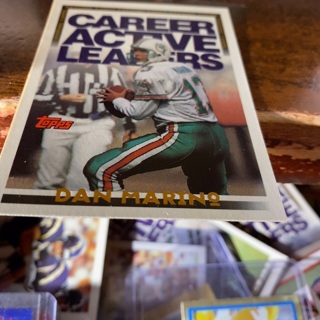 1994 topps gold career active ldrs dan Marino football card 