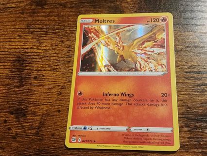 Pokemon Moltres rare holo 021/172