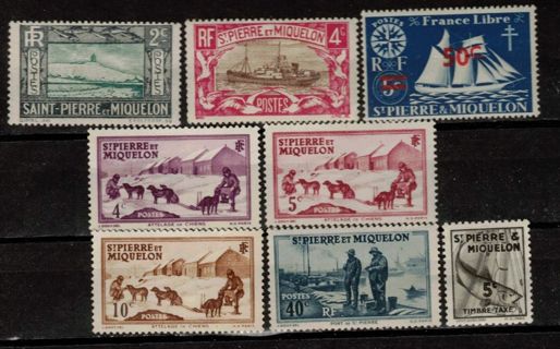 St Pierre and Miquelon Old Stamps