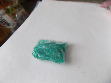 small baggie light green cooking crystals for crafts