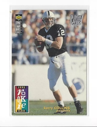 1995 Collector's Choice Player's Club #5 Kerry Collins Rookie Panthers
