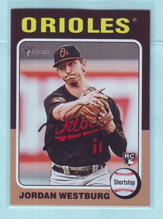 2024 Topps Heritage Jordan Westburg ROOKIE Baseball Card # 229 Orioles