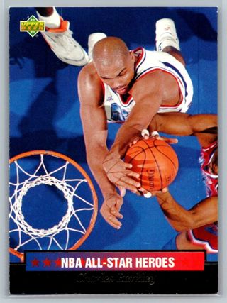 Charles Barkley - 1992/93 Upper Deck NBA All-Star Heroes #11 - Hall of Famer - MINT CARD
