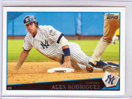 Alex Rodriguez, 2010 Topps 2009 World Series Card #27. New York Yankees, (EL)