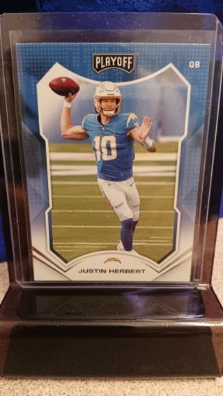2021 PANINI PLAYOFF JUSTIN HERBERT 1st YEAR # 94 SAN DIEGO CHARGERS