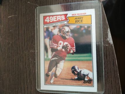 Jerry Rice 49ers 1987 2nd year card