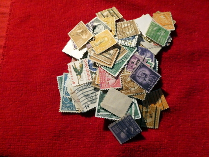  #4 Large Grab Bag of U.S. Postage Stamps.