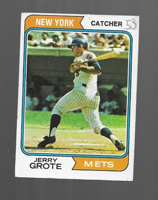1974 TOPPS JERRY GROTE #311