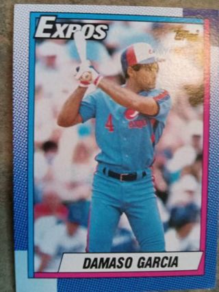 1990 TOPPS DAMASCO GARCIA MONTREAL EXPOS BASEBALL CARD# 432