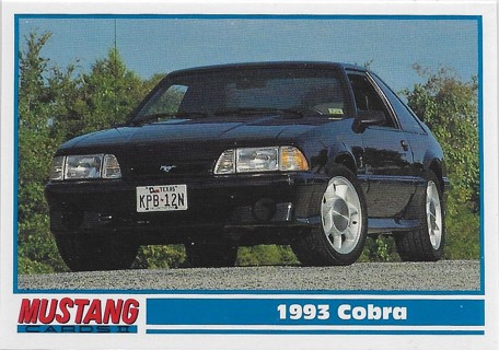 1994 Mustang #207 1993 Cobra