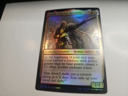 Magic the gathering mtg Baird Argivian Recruiter foil card Dominaria United