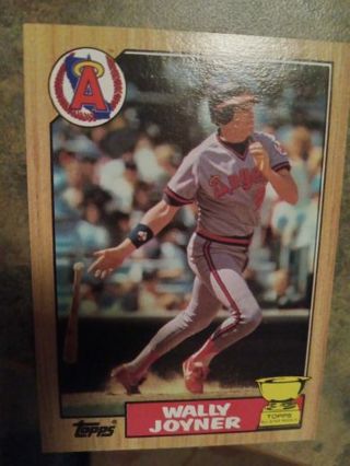 1987 TOPPS ALL STAR ROOKIE WALLY JOYNER CALIFORNIA ANGELS BASEBALL CARD# 80