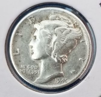 *Silver* Mercury Dime - 1945-D ~ 90% Silver Collectable