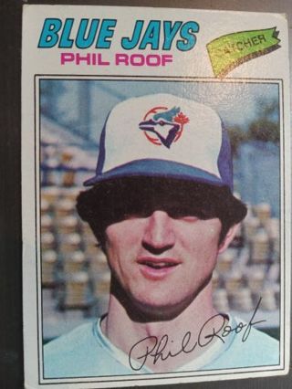 1977 TOPPS PHIL ROOF TORONTO BLUE JAYS BASEBALL CARD# 392