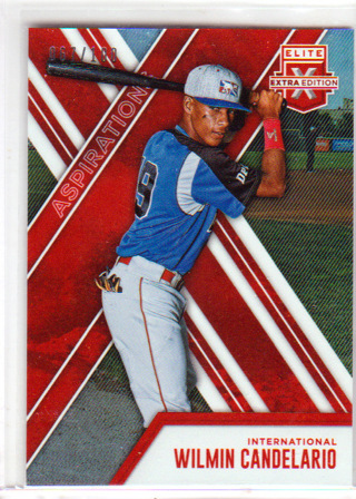 Wilmin Candelario, 2017 Panani Elite Card #161, DPL, 067/100, (EL)