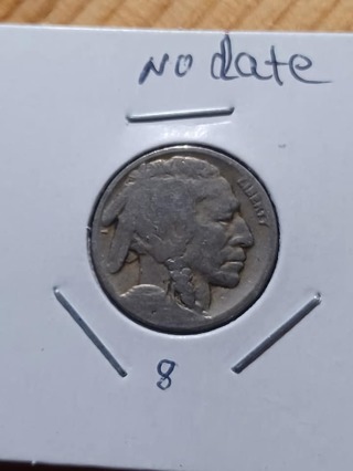 Buffalo Nickel No Date Present! 8.6