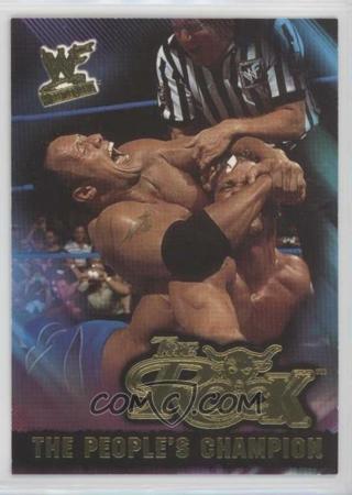 ROCK DWAYNE JOHNSON EARLY CAREER 2001 FLEER WWF/WWE PEOPLE'S CHAMPION 2 CARD INSERT LOT