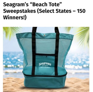 Seagram's Mesh Beach Tote/Cooler Bag