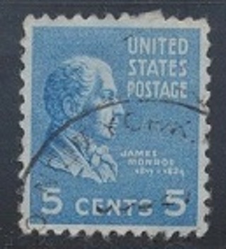 United States:  1938, James Monroe, Presidential Series, Used, Scott # US-810 - US-2407