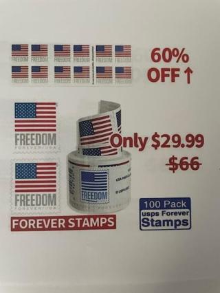 Forever Stamps 2022 roll (coil) of 100